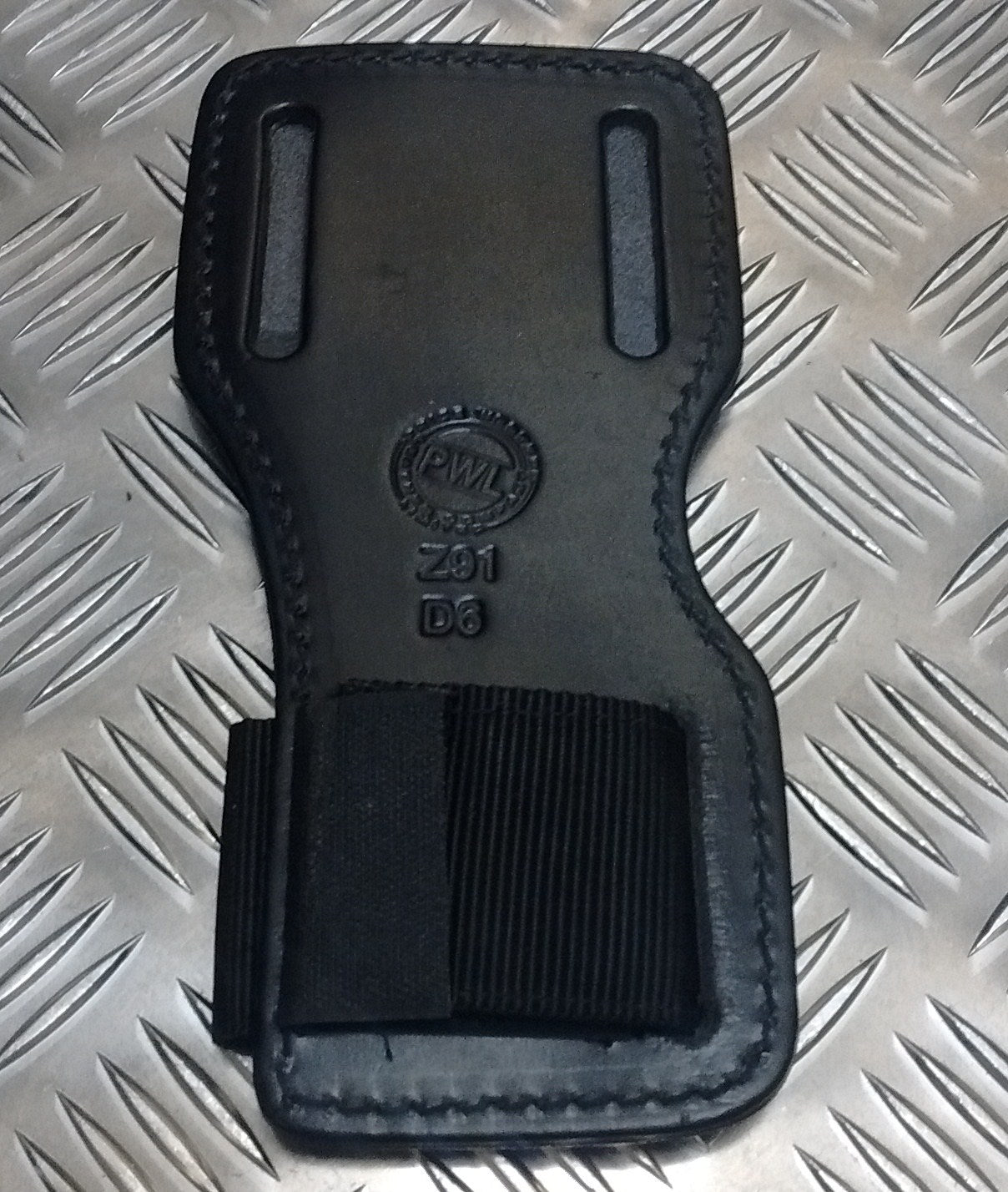 PWL Heavy Duty Black Leather Support Carrier Plate Z91 D6 Left Hand