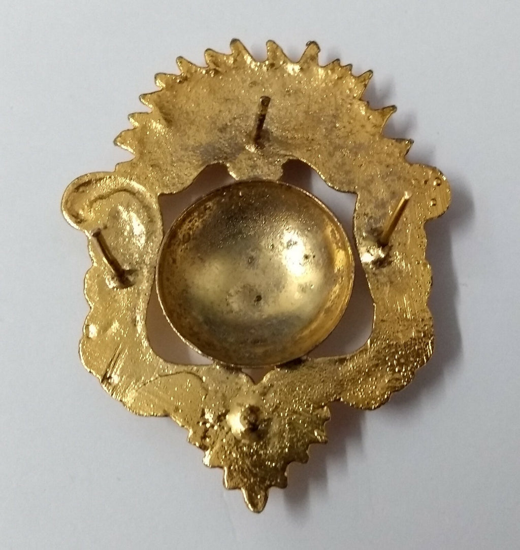 Genuine Vintage British Royal Artillery Cross-Belt Prong Back Ornament