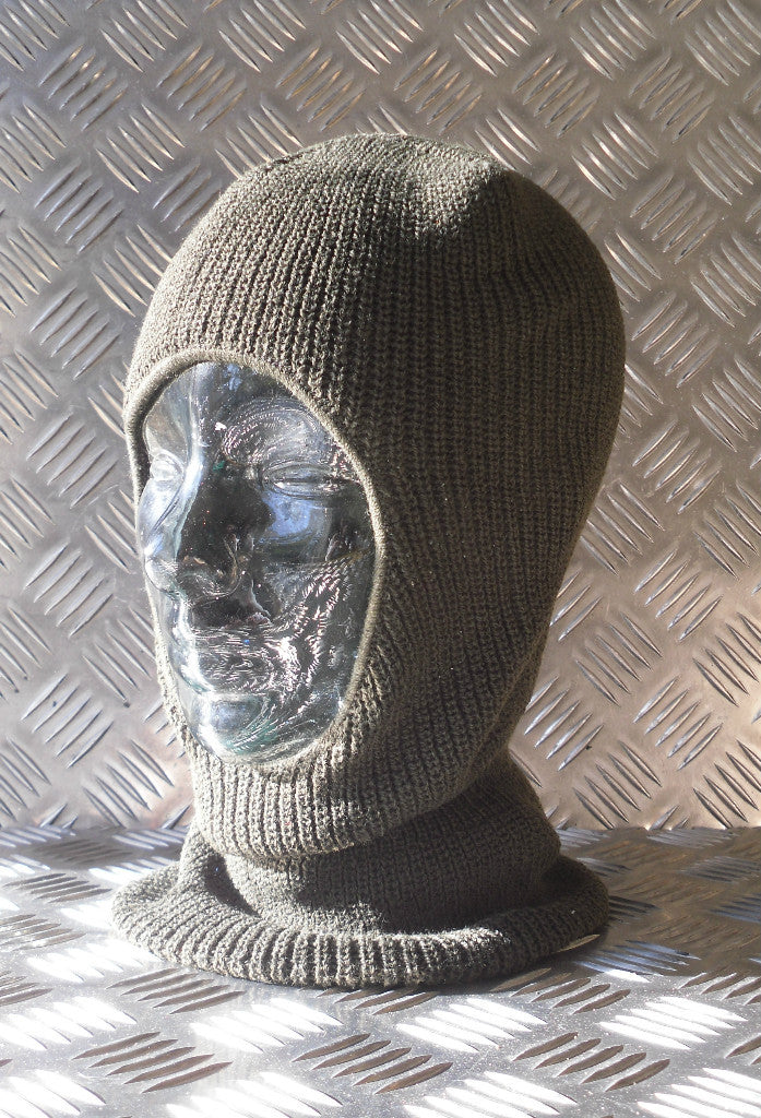Army Green. One (1) Hole Balaclava / Beanie Hat - Very Warm - Brand New