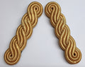 Officers Shoulder Cords British Made 3 Ply Gold Coloured Cord Army Pattern