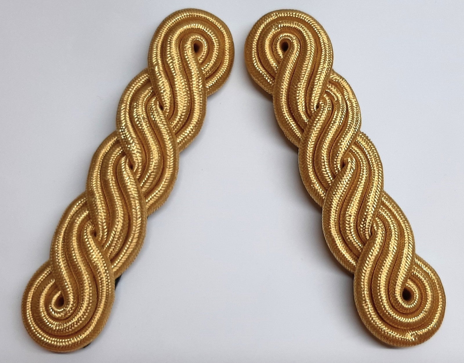 Officers Shoulder Cords British Made 3 Ply Gold Coloured Cord Army Pattern