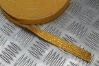 British Made Issue 19mm Gold Mylar Rank Shamrock Lace Braided Tape RC24