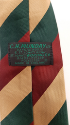 Mercian Regiment Cerise Red Buff Green Dress Tie Made In England by C.H. Munday