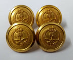 Royal Saudi Arabian Land Obsolete Old Pattern Brass Buttons x 4
