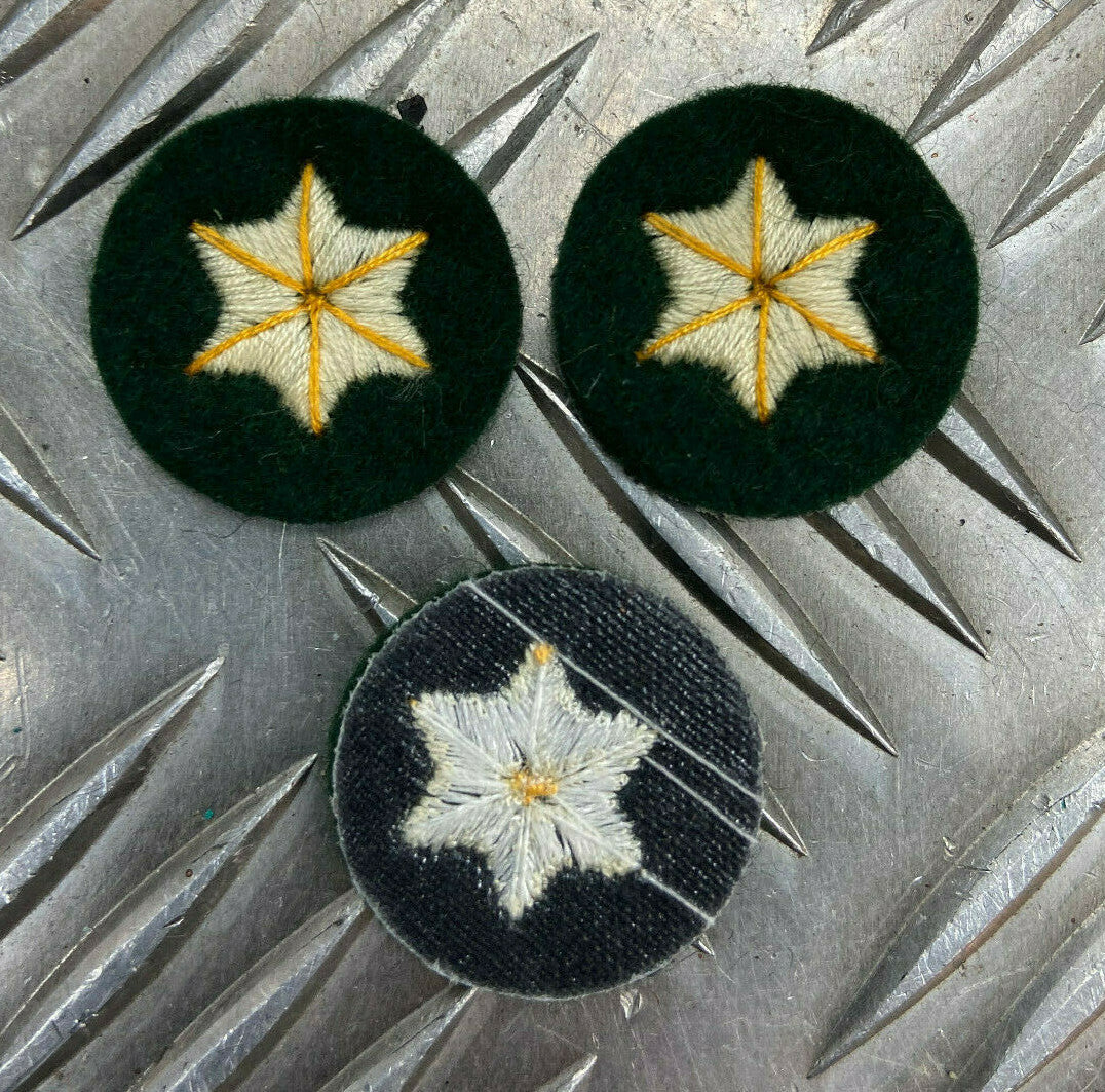 Genuine ARMY 6 Point Star Badges Skills / Rank Sewn on Patch X 3 MFST1