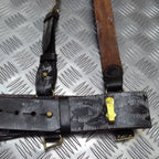 Sam Browne Brown Leather Belt & Shoulder Strap British Issue No Main Buckle