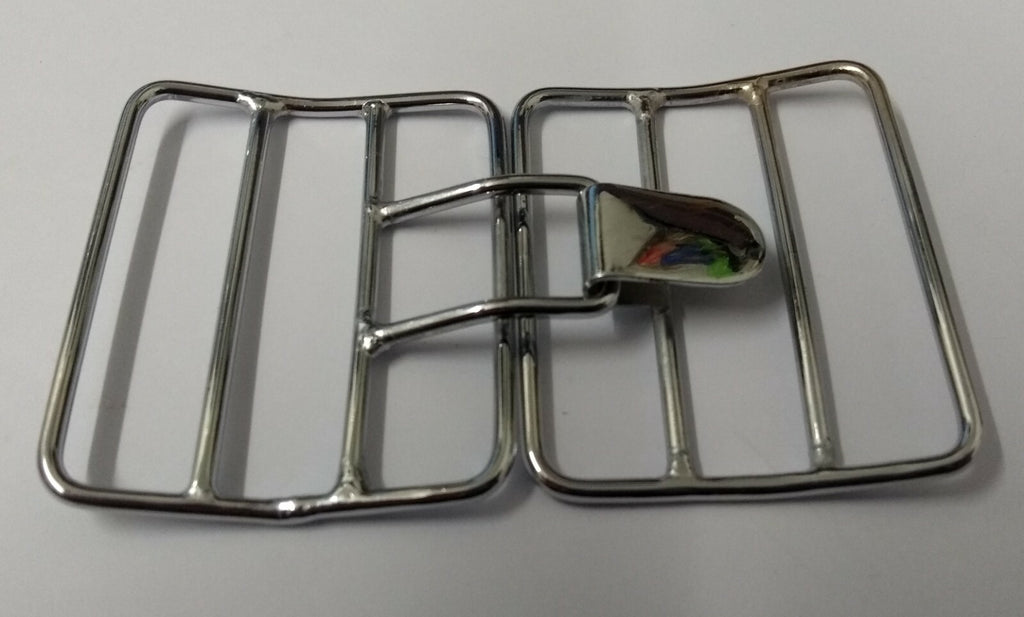 Genuine British Issue Chrome Ceremonial Sash Cage Buckle Set
