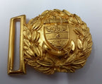Genuine Vintage Naval Issue Anchor Shield Insignia Ceremonial Belt Buckle EBYT95