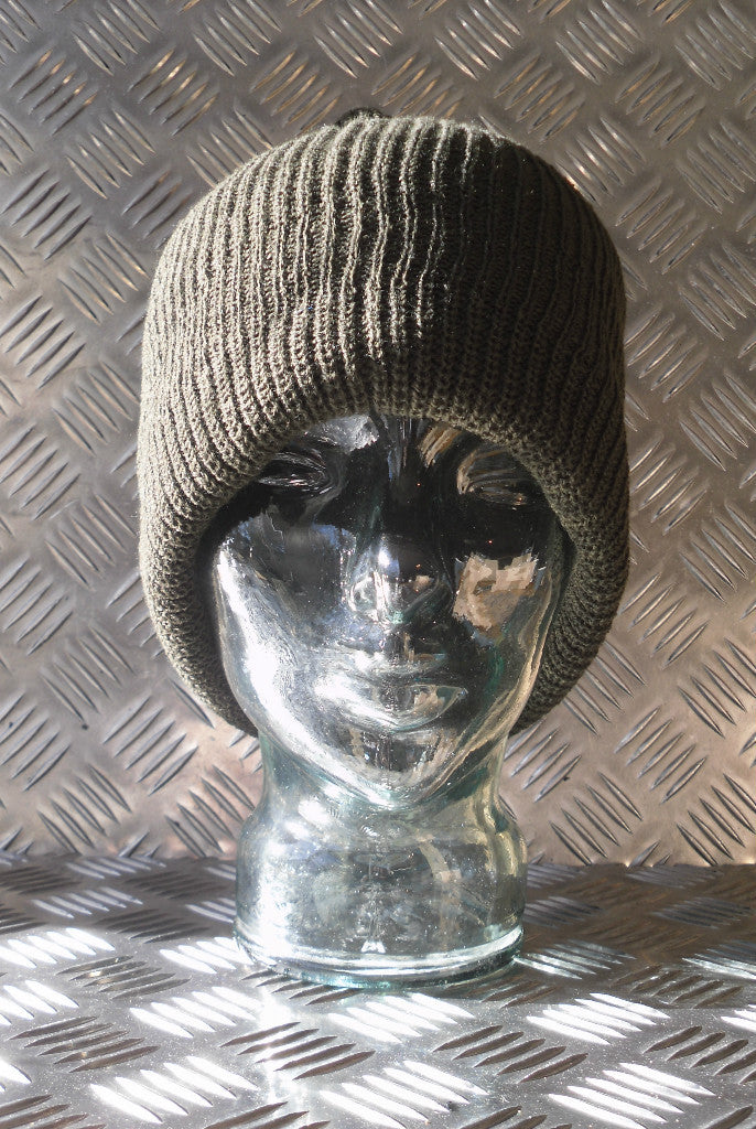 Army Green. One (1) Hole Balaclava / Beanie Hat - Very Warm - Brand New
