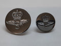 RAF Royal Air Force Airforce Blazer Buttons Chrome / Silver Air Force Size 26L and 36L