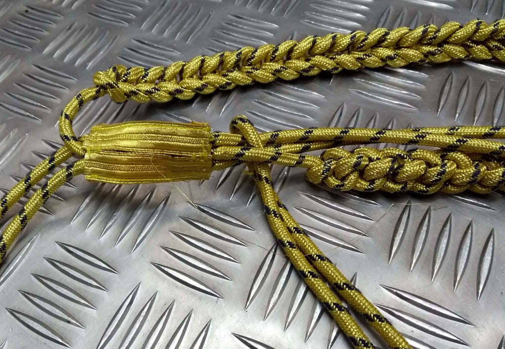 Air Force Aiguillette Airforce Gold with Blue Fleck Standard Tip Ends