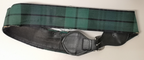 Scottish Regiment Belt Vintage British Old Tartan Patterned with defects