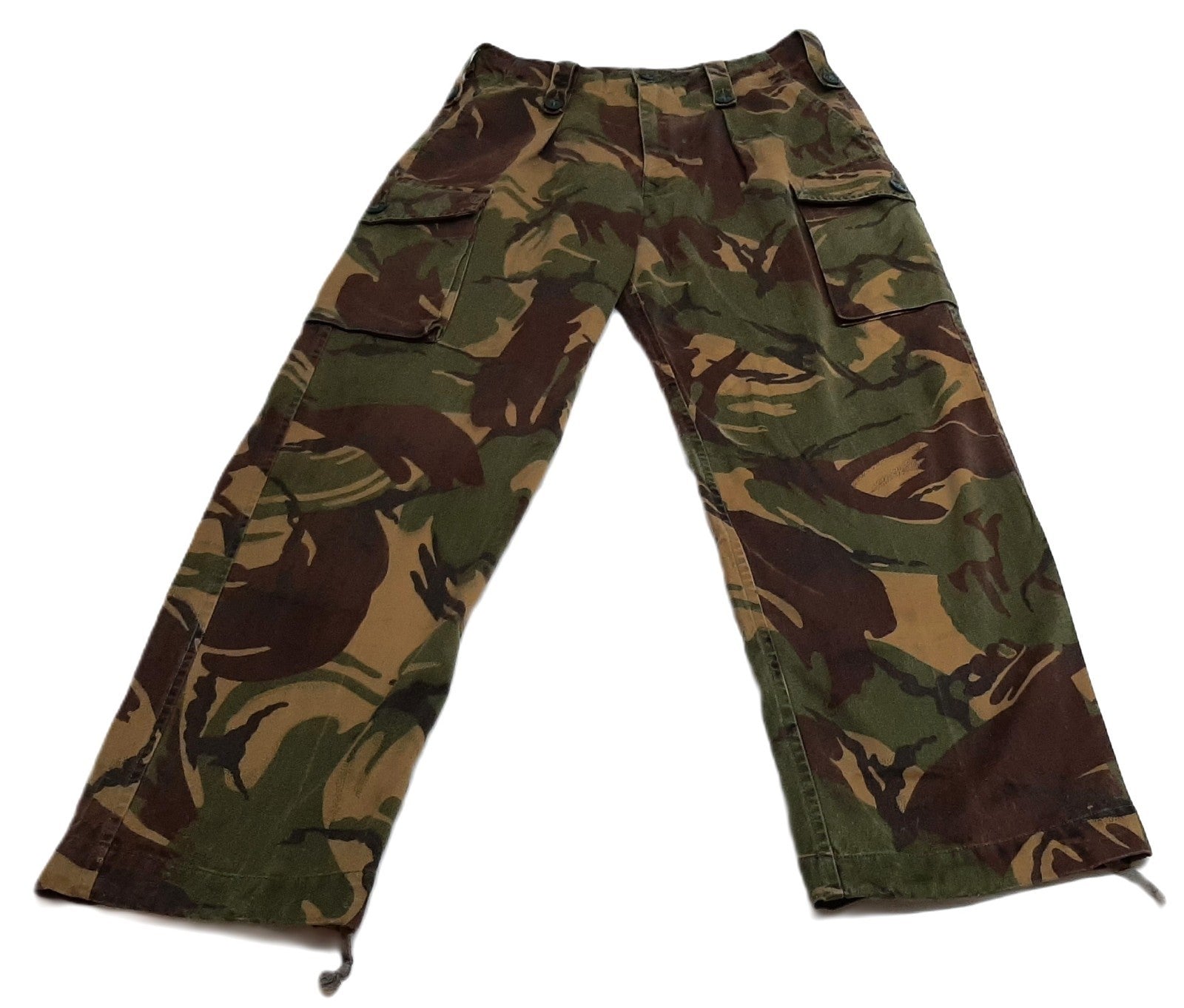 Vintage Jungle Greens British Forces Camo Temperate DPM Combat Trousers Waist 31