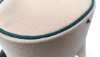 Beige Female Peaked Kepi Cap with Dark Green Rim 50cm