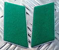 Genuine East German Forces Collar Tabs Green With Silver Borders DDR NVA - NEW N