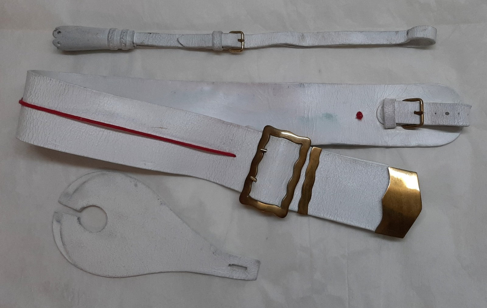 British Cavalry Buff Leather HCav Set Sword Knot Hilt & Cross Strap
