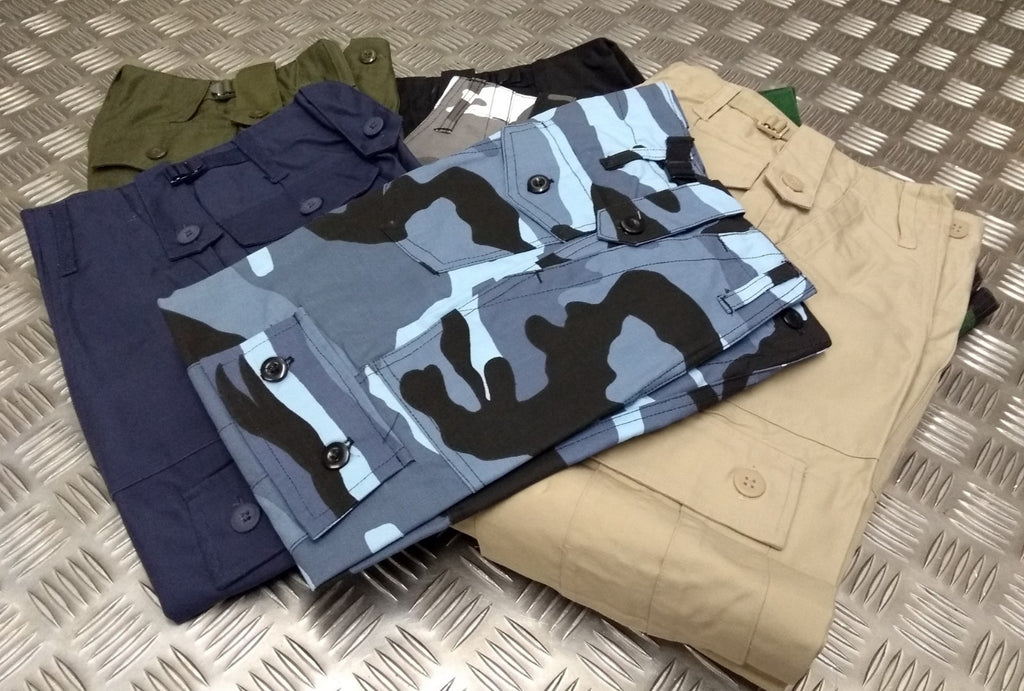 Kids ARMY Children's Combat Cargo Trousers - Military Soldier - NEW