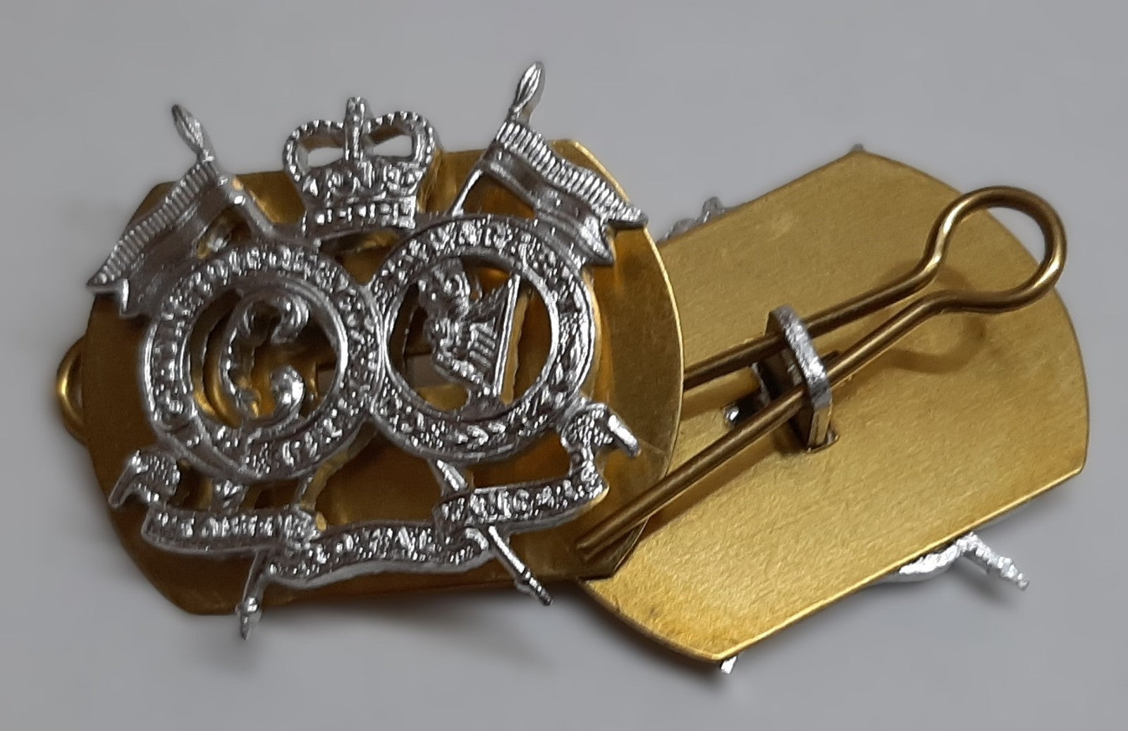 QRL Collar Badges British Army Queens Royal Lancers Other Ranks Insignia 1 Pair