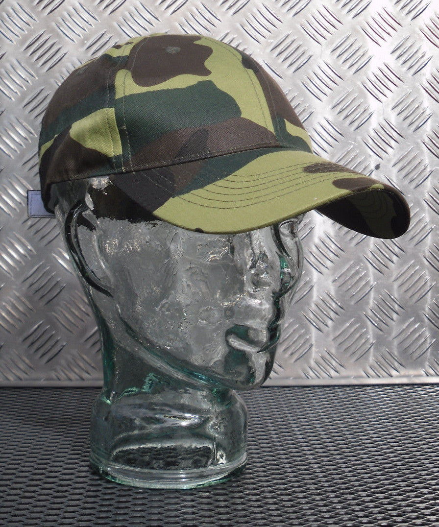 100% Cotton Woodland Camouflage Baseball Hat / Cap - BRAND NEW