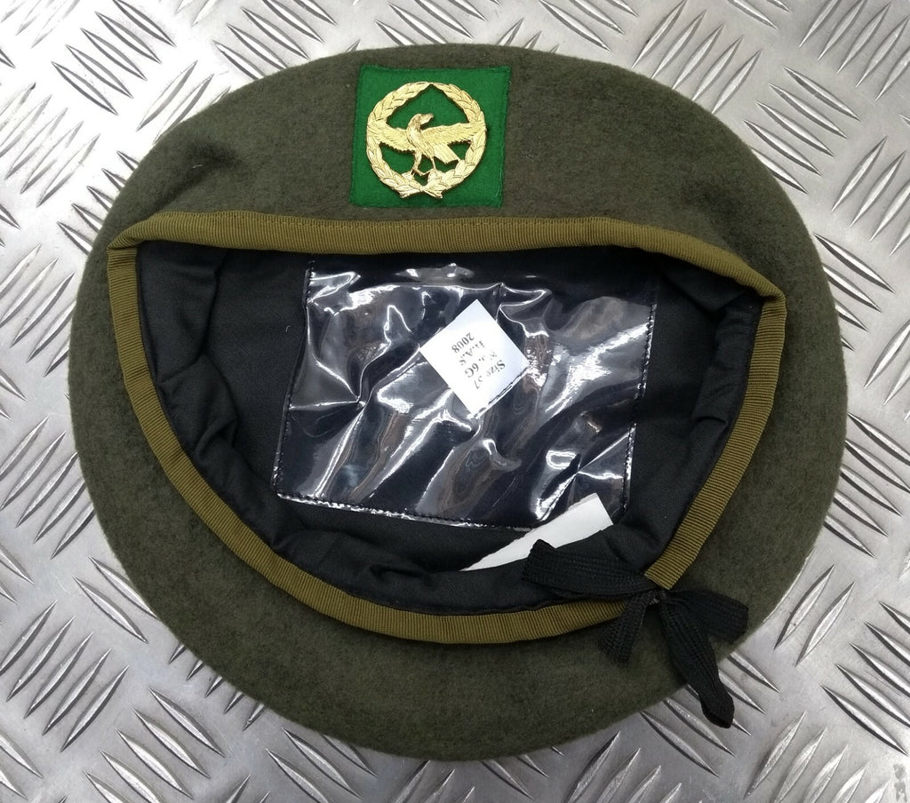 Wool Beret H&S With Eagle Badge Size 57cm NEW