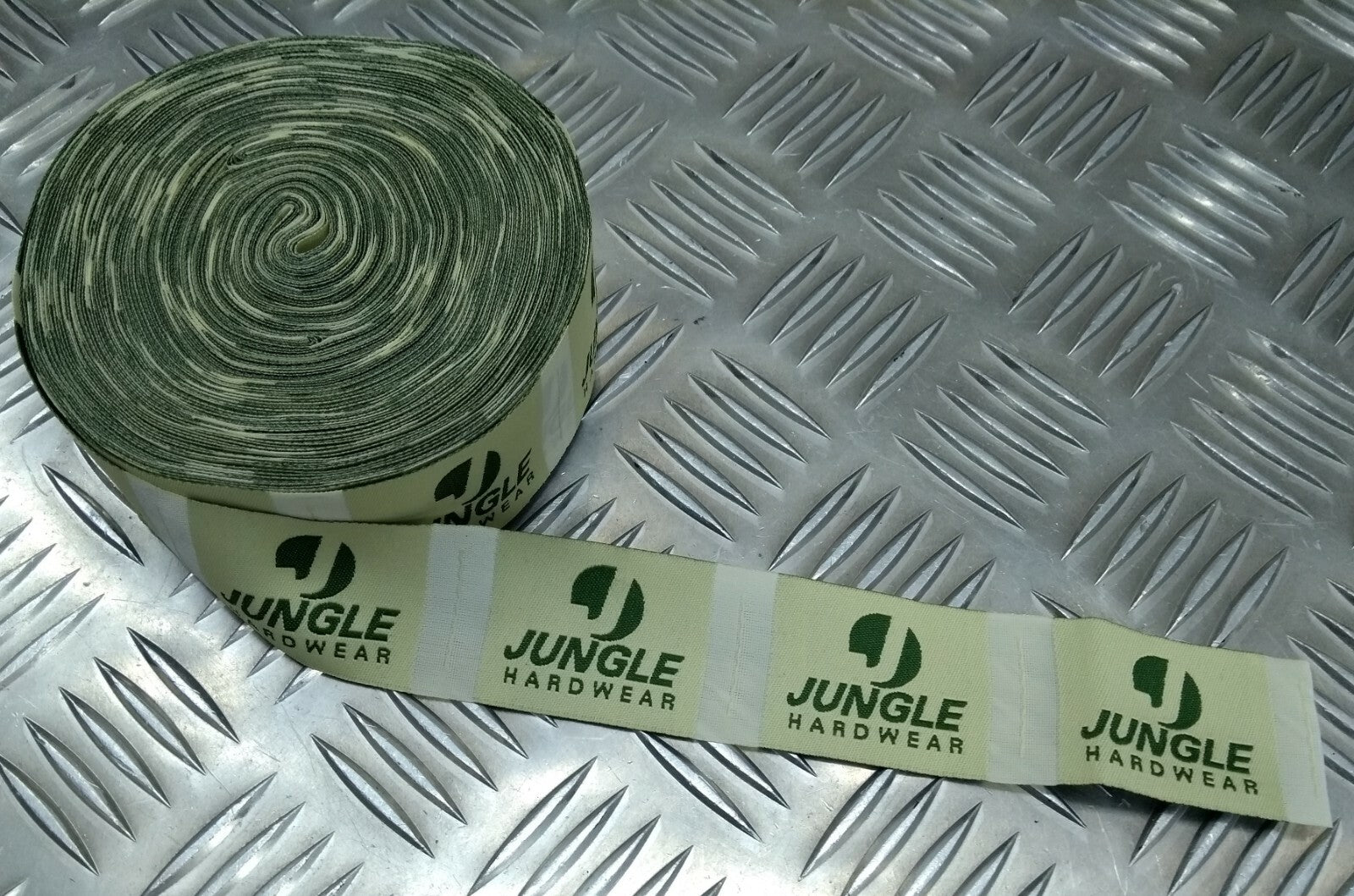 Genuine Vintage Jungle Hardwear Clothing Label With The jungle logo Never Sewn