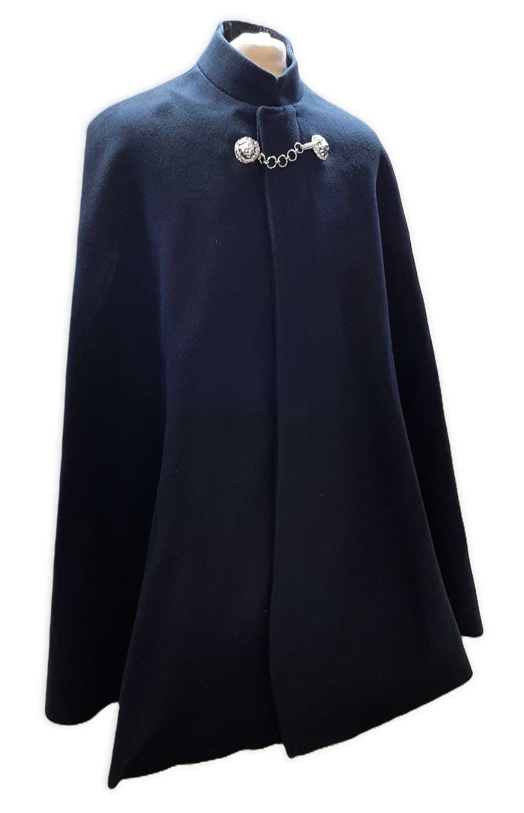 British RM Cape Navy Blue Wool Bandsman Bandswoman Lion Head Clasp