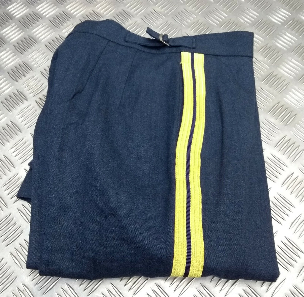 Bands Slacks RAF Royal Air Force Blue Grey with Stripes Musician & Bandmasters No9 W30"