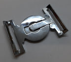 Abu Dhabi Buckle UAE Chrome Insignia Belt Locket Clasp Made in England 52mm