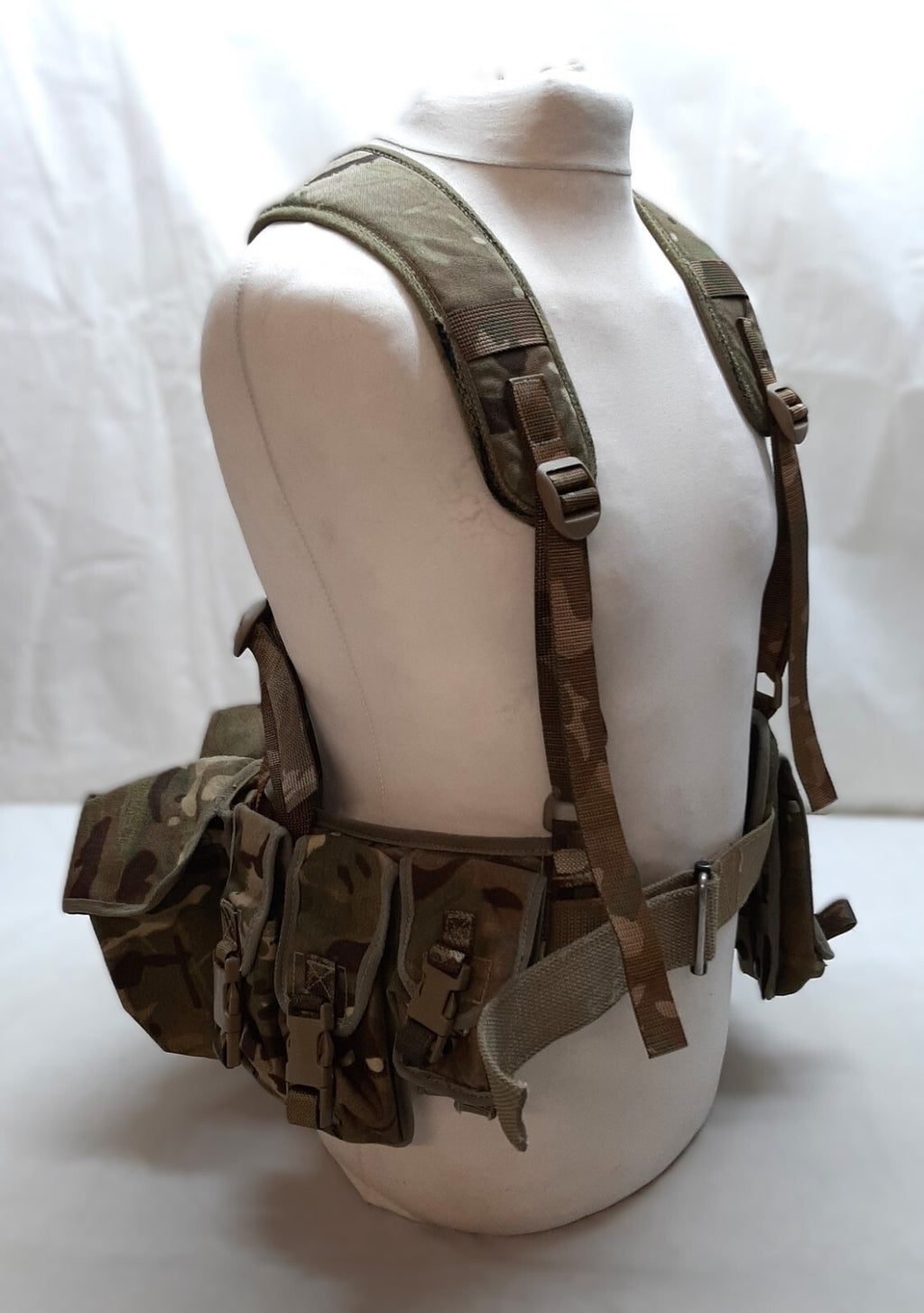 Airborne Army Webbing MTP British Assault Camo Belt Yoke Osprey IVA Pouches (9)