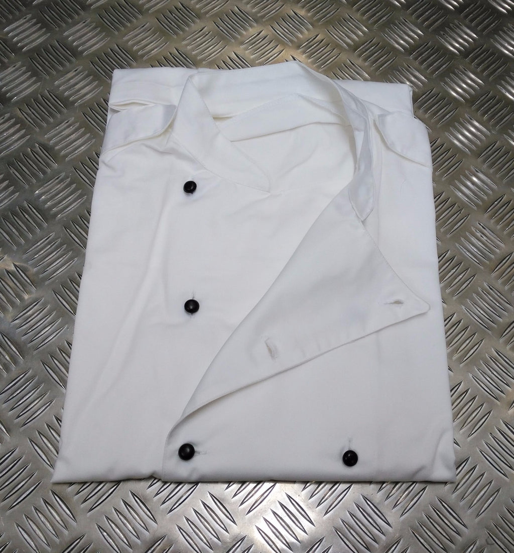 Genuine British Royal Navy Chefs Whites Top Neckerchief & Hat Set - All Sizes