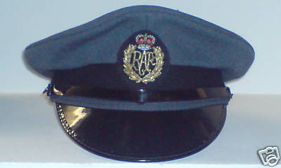 RAF Royal Air Force Dress Hat Airman's / NCO's Air Force Visor Style Cap - Size 58cms