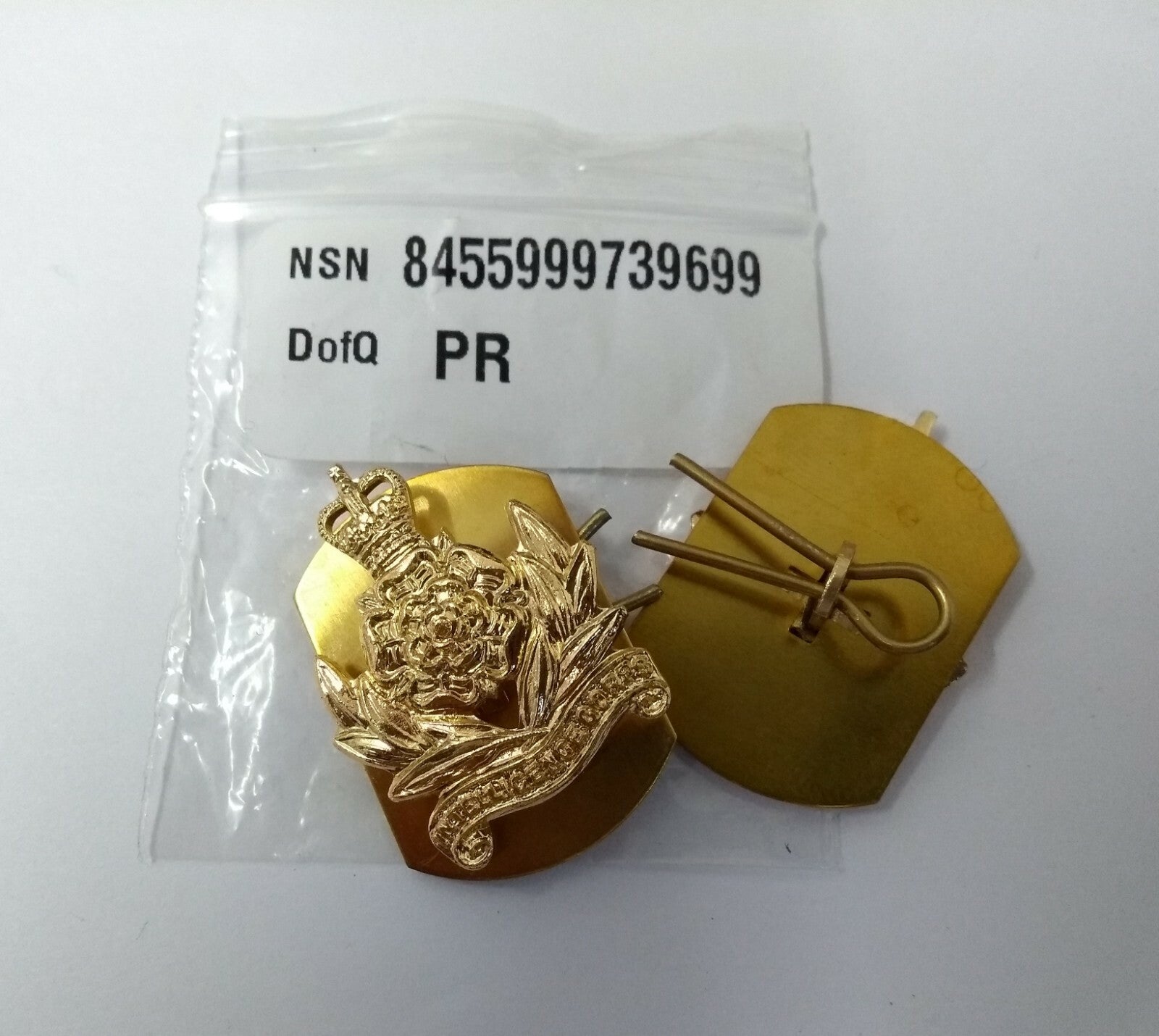 Army Intelligence Corps Collar Dogs Split Pin- New T2