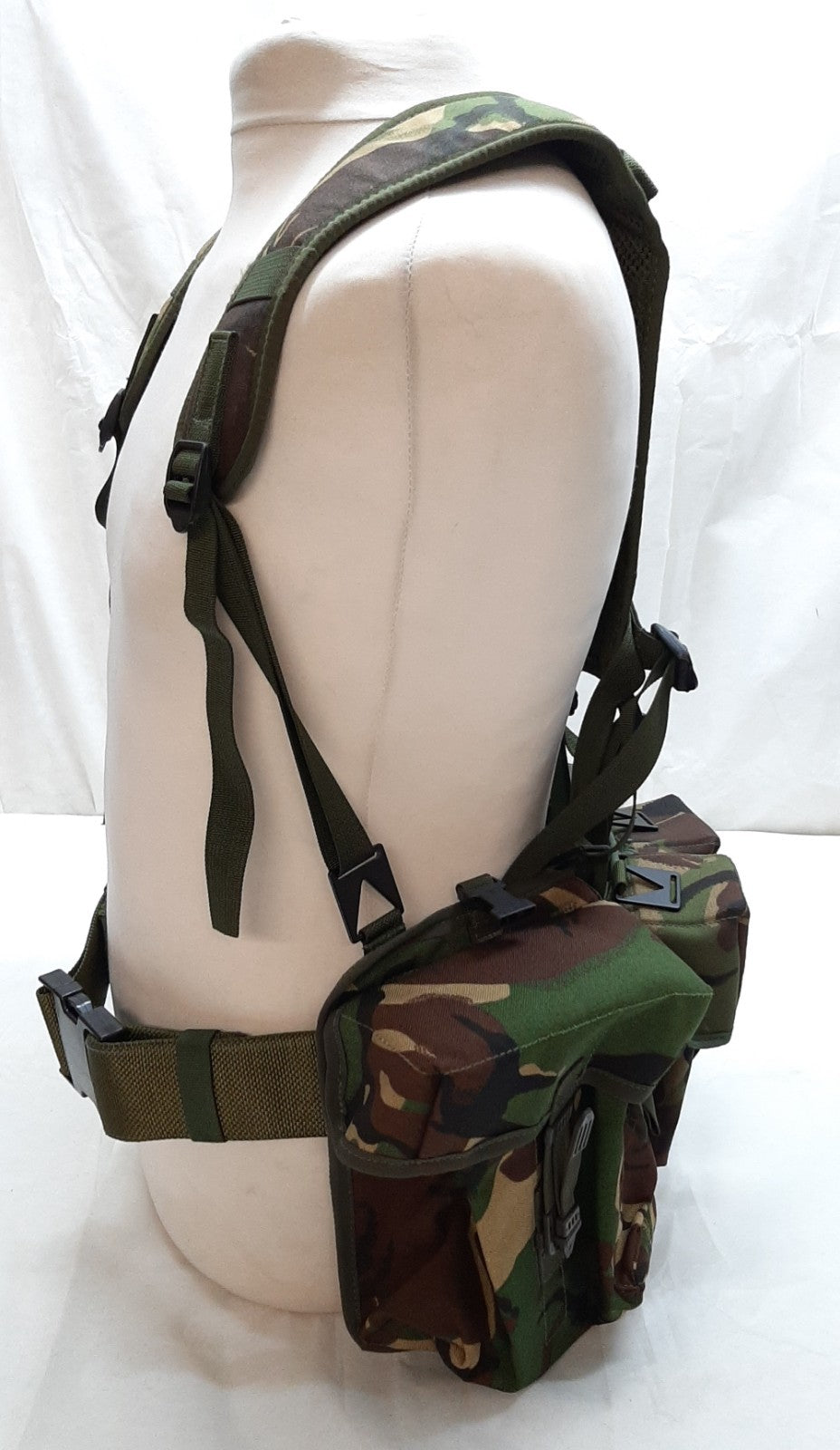 Airborne Army Webbing British DPM Camo Assault Belt Yoke & Assorted Pouches (M)
