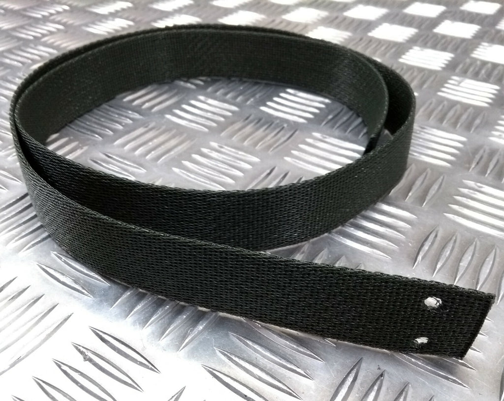 Green Sling Strap Ceremonial Courlene Material 121cm Precut With Rivet Holes