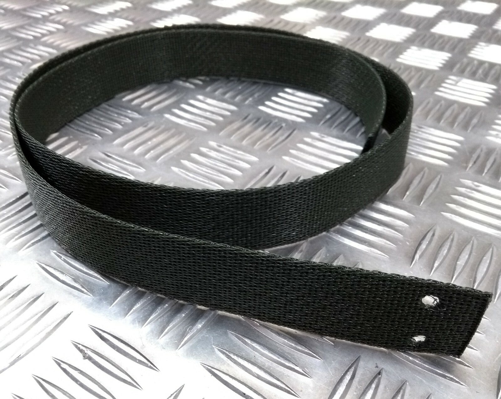 Green Sling Strap Ceremonial Courlene Material 121cm Precut With Rivet Holes