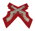 Mess Kit Badge Skill at Arms on Red British Hand Embroidered Arm Patch