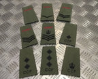 British OD Cadet / CCF Green Rank Slide Various Ranks NEW
