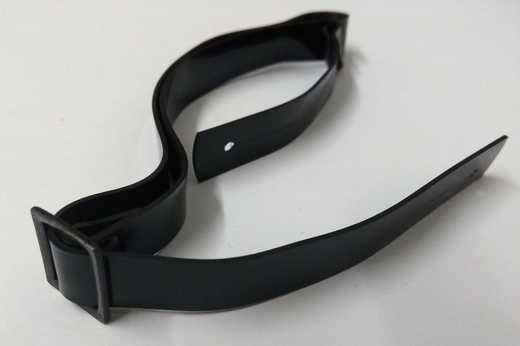 Chin Straps Black 1/2" Adjustable Metal Buckle Chinstraps X2 for Dress Hats