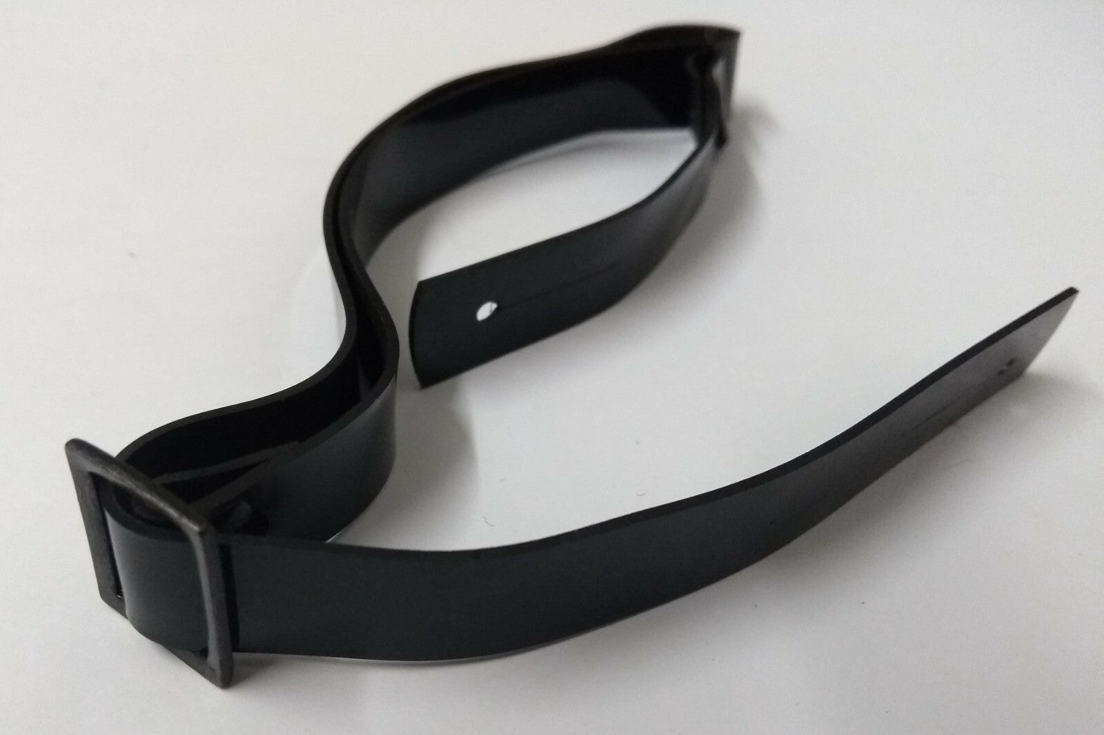 Chin Straps Black 1/2" Adjustable Metal Buckle Chinstraps X2 for Dress Hats