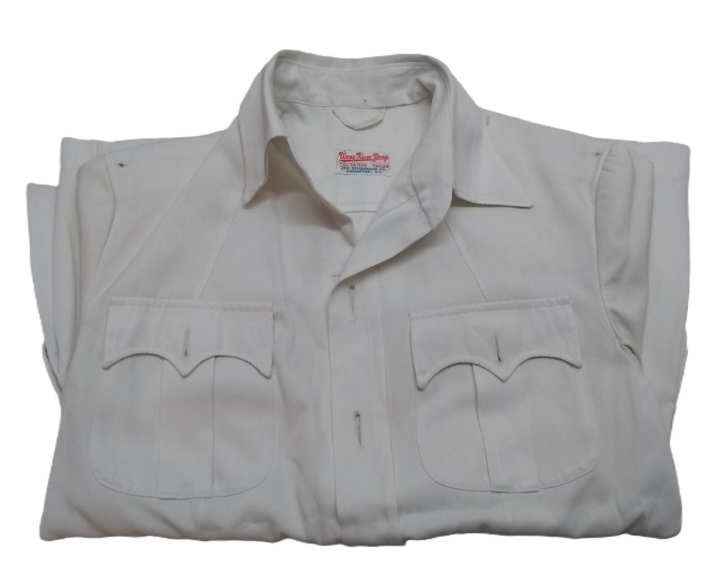 Vintage Bush Jacket Man's British Naval RN Ofc Dress Wong Kwee Yong