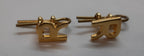 Retired Officers Gold Letter R Metal Split Pin "R" Badges 1 Pair