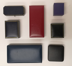 Decorative Medal Cufflink Storage Boxes with Canvas Lining Various Sizes Shapes