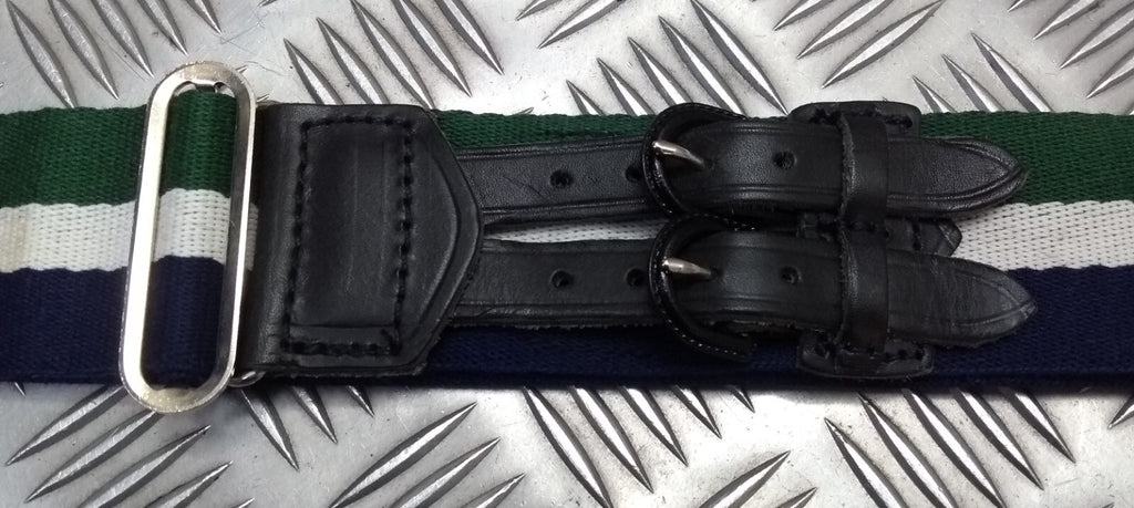 Zambia Stable Belt 2" Wide Three Colour Chrome Buckle & Slider Adjustable to 38"