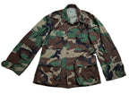Vintage US Jacket Hot Weather Woodland Camo Ripstop Combat Coat X SMALL