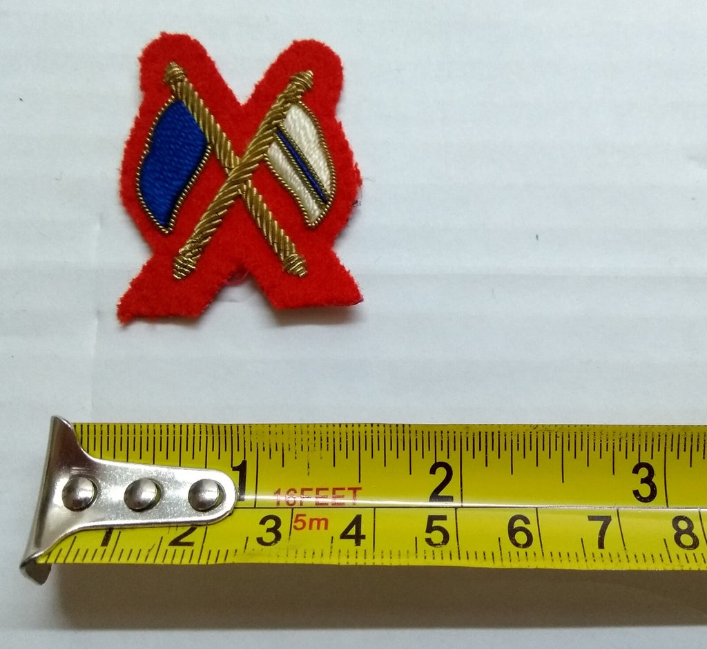 Mess Kit Badge Royal Engineers Signaller British Army Hand Embroidered Arm Patch