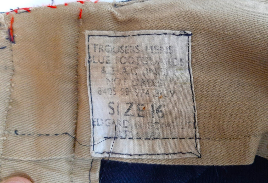 Vintage Army Trousers Foot Guards Pattern British No1 Dress Uniform W31" L29"