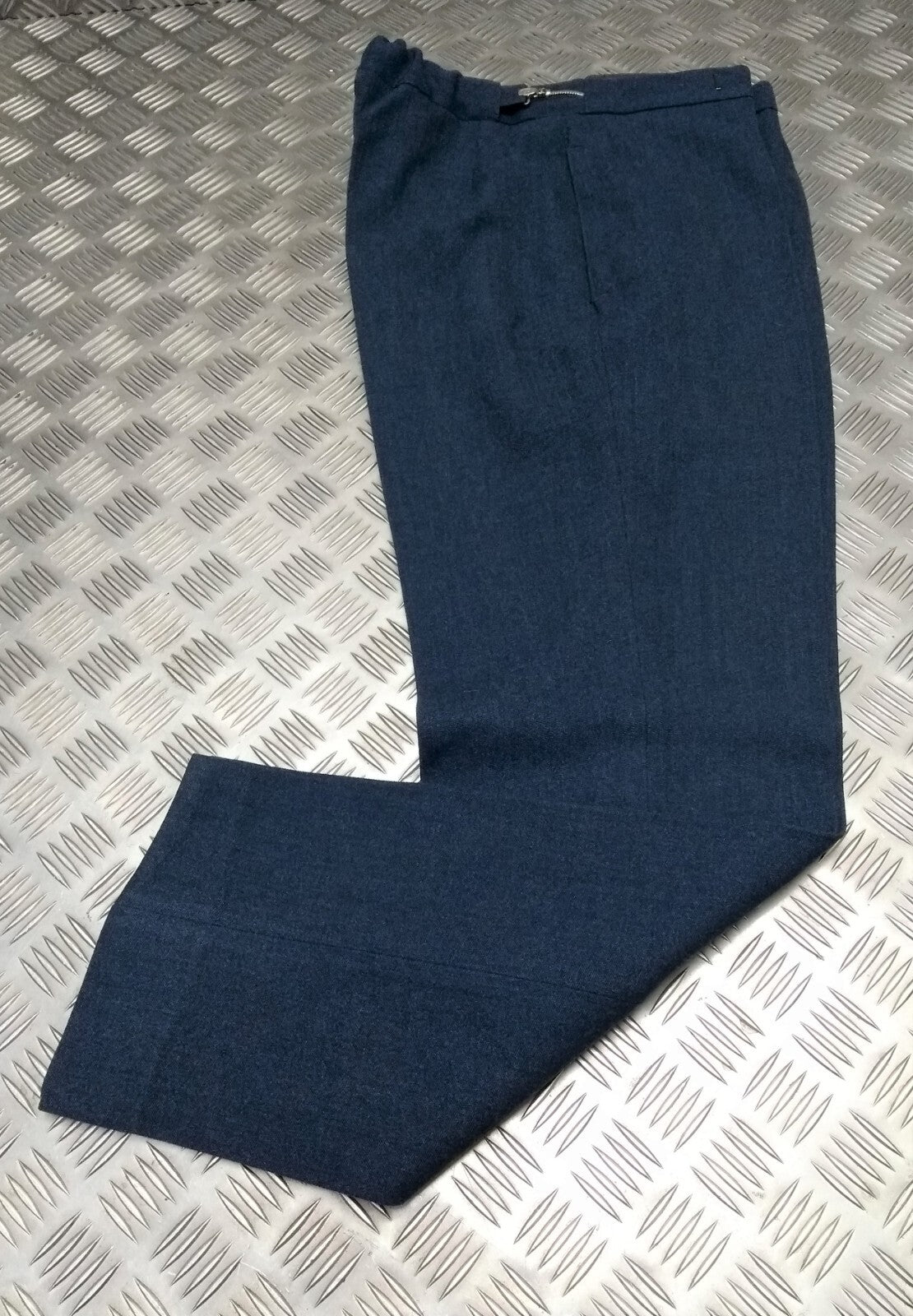 Vintage Trousers RAF Royal Air Force Dress Old Pattern Air Force Blue Grey Colour Waist 33"