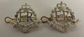 Collar Badges RMP Army Style OFC Officer Silver