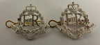 Collar Badges RMP Army Style OFC Officer Silver
