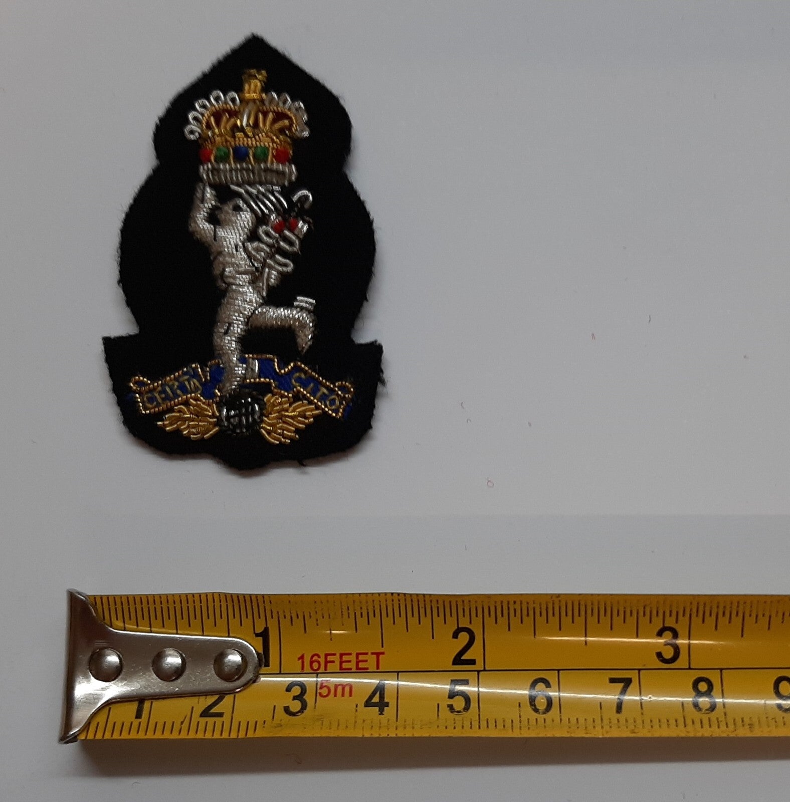 Signals Cap Badge British Army Wire Braided R Signals Insignia "Jimmy" Patch